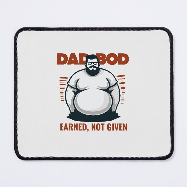 Item preview, Minimalist Cool Funny Dad Bod Earned Not Given designed and sold by Daqomm.