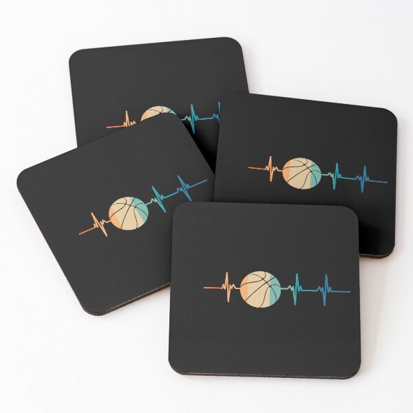 Item preview, Retro basketball heartbeat  designed and sold by LU NA.