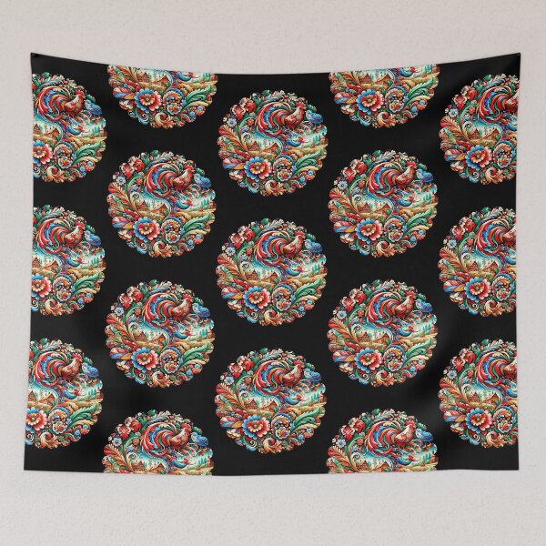 Item preview, Polish Folk colorful with many motifs  designed and sold by ArtFeverShop.