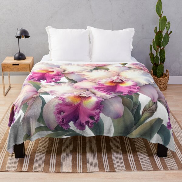 Item preview, Cattleya orchid watercolor painting 01 designed and sold by I-HERE.