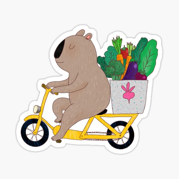 Wombat delivery service Sticker