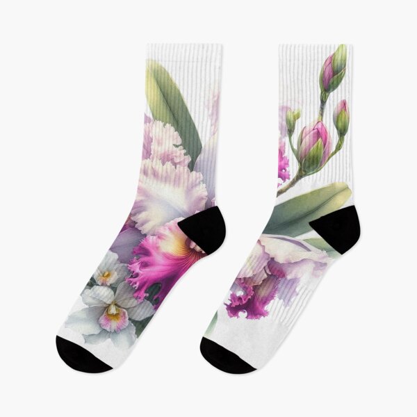 Item preview, Cattleya orchid watercolor painting 02 designed and sold by I-HERE.