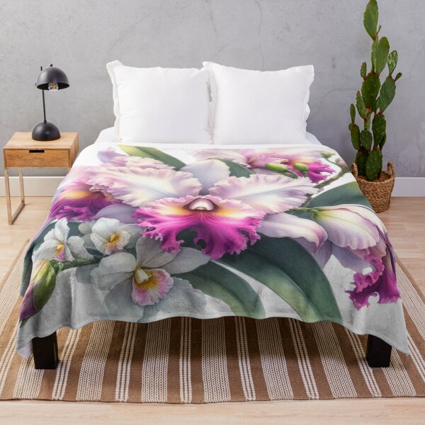 Item preview, Cattleya orchid watercolor painting 02 designed and sold by I-HERE.