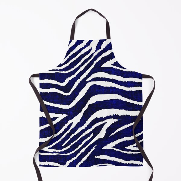 Item preview, Animal Print Zebra Blue and White designed and sold by Overthetopsm.