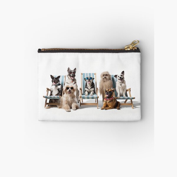 Item preview, Dogs Sunbathing On Deckchairs designed and sold by NeavesPhoto.