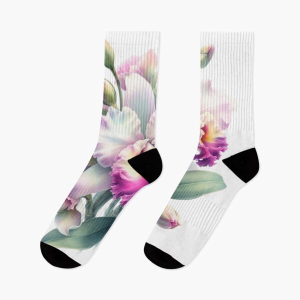 Item preview, Cattleya orchid watercolor painting 04 designed and sold by I-HERE.