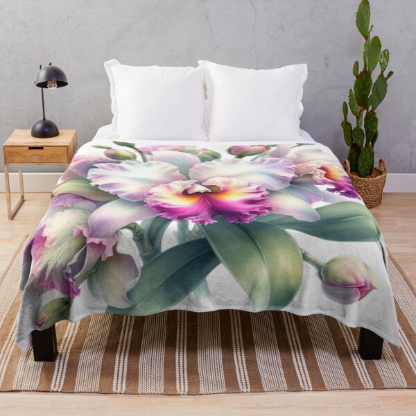 Item preview, Cattleya orchid watercolor painting 04 designed and sold by I-HERE.