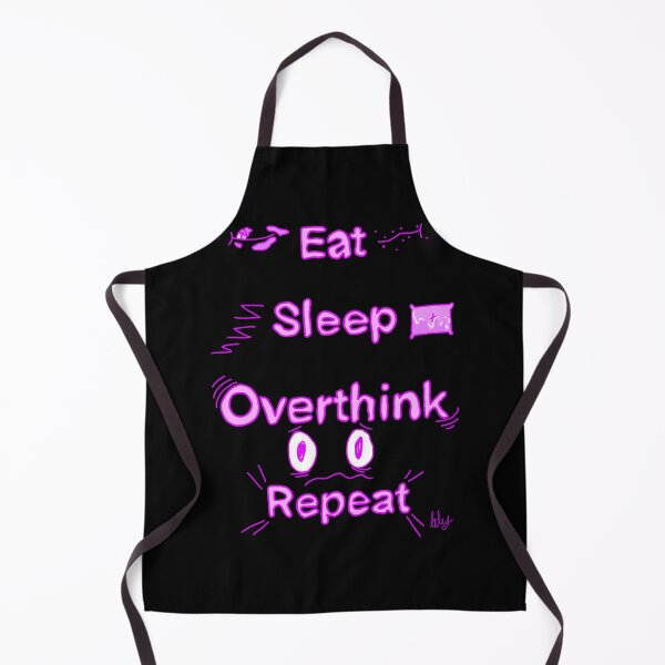 Item preview, Eat Sleep Overthink Repeat (purple) designed and sold by Chamindas Crazy Crafts.