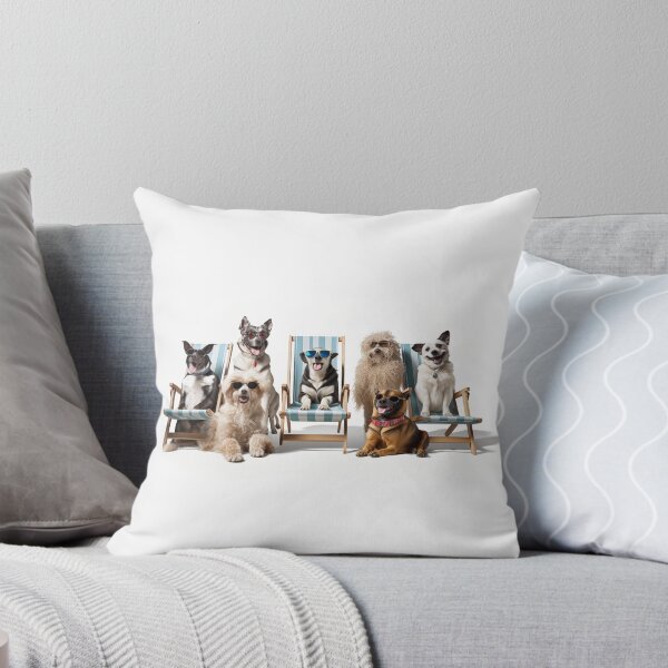 Item preview, Dogs Sunbathing On Deckchairs designed and sold by NeavesPhoto.
