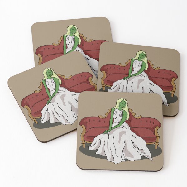 Item preview, Extraterrestrial Elegance: Alien on a Victorian Couch designed and sold by Fun Funky Designs.