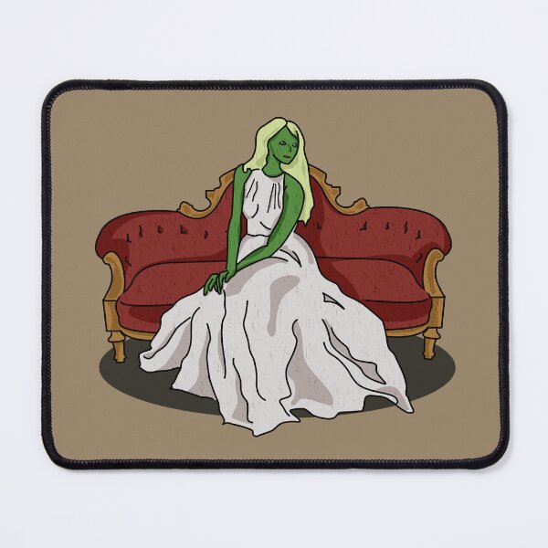 Item preview, Extraterrestrial Elegance: Alien on a Victorian Couch designed and sold by Fun Funky Designs.