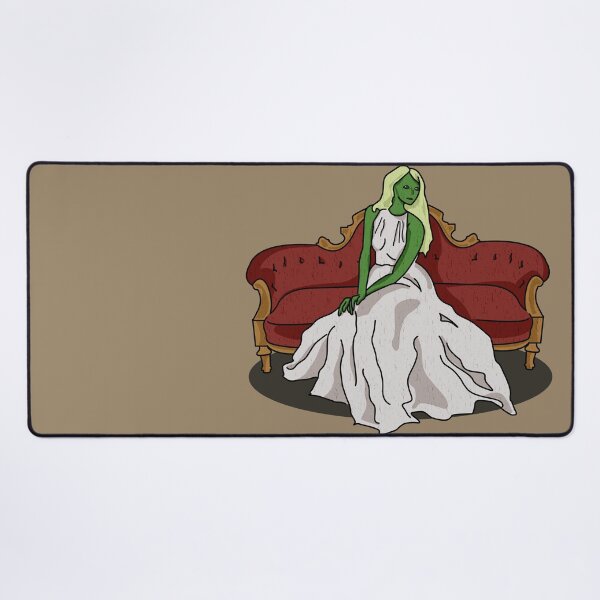 Item preview, Extraterrestrial Elegance: Alien on a Victorian Couch designed and sold by Fun Funky Designs.