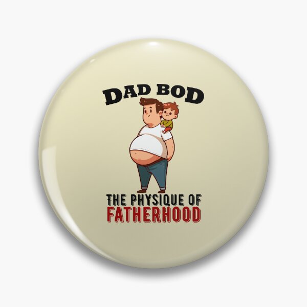 Item preview, Funny Cute Cartoon Dad Bod Physique Of Fatherhood designed and sold by Daqomm.