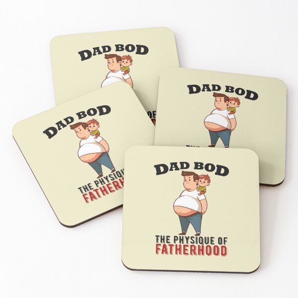 Item preview, Funny Cute Cartoon Dad Bod Physique Of Fatherhood designed and sold by Daqomm.