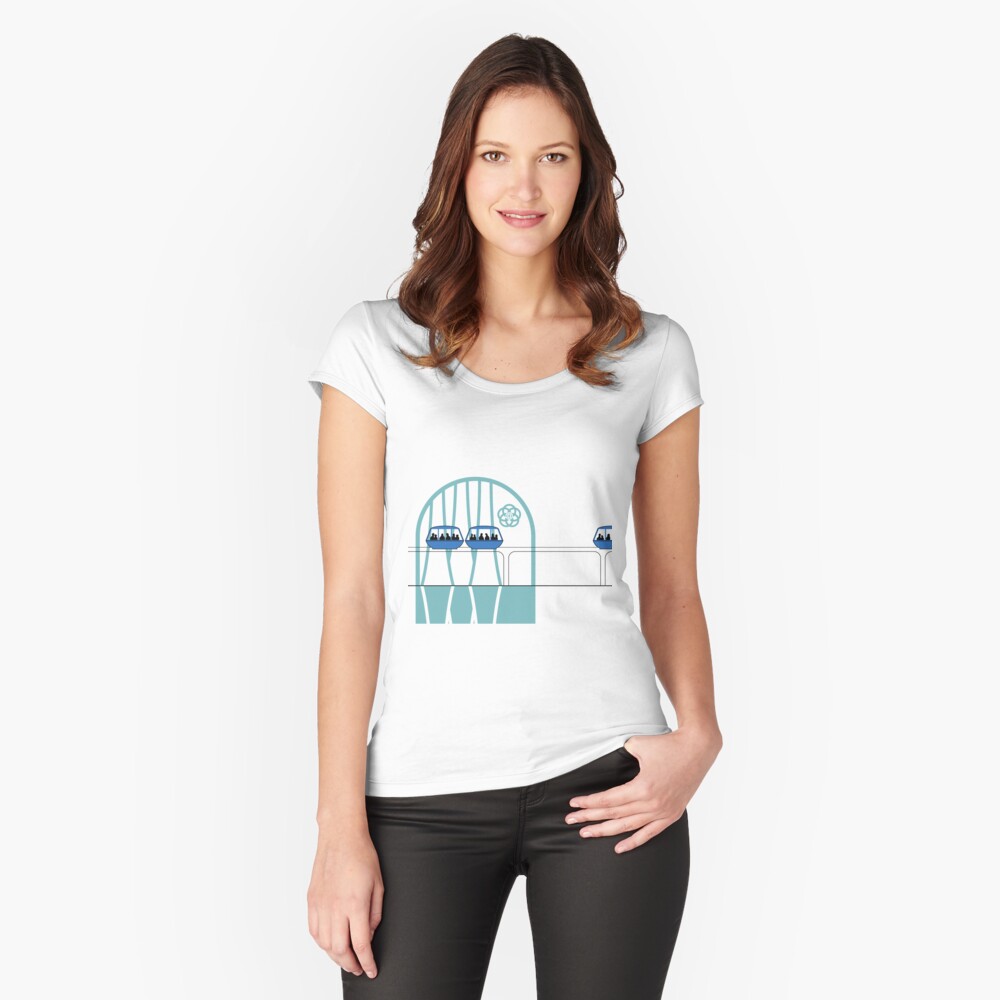 Lake Buena Vista Peoplemover Fitted Scoop T-Shirt