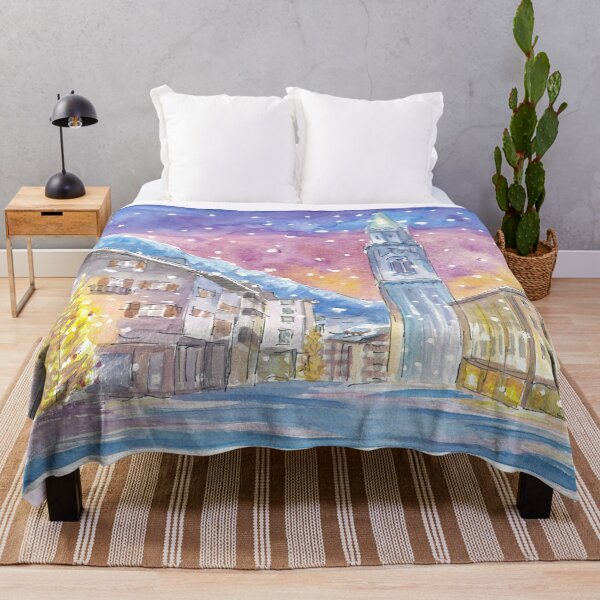 Item preview, Cortina D'Ampezzo Dolomite Winter Charm in Nightly Mountains designed and sold by artshop77.