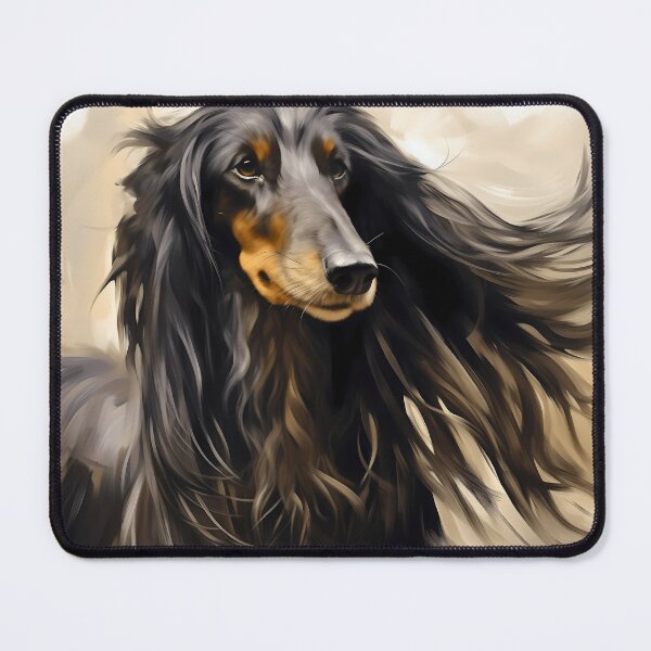 Item preview, Afghan hound gentle giant dog breed painting designed and sold by NBSStore.
