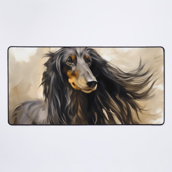 Item preview, Afghan hound gentle giant dog breed painting designed and sold by NBSStore.