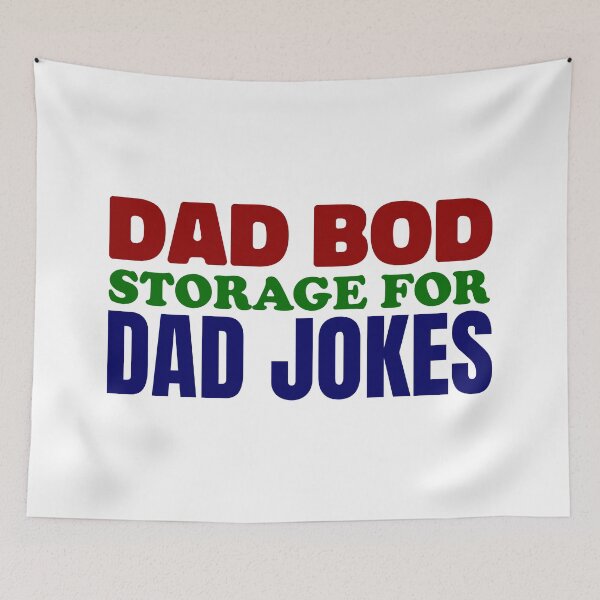 Item preview, Minimalist Funny Dad Bod Storage For Dad Jokes designed and sold by Daqomm.