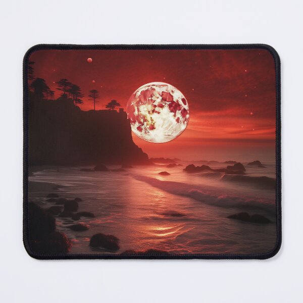 Item preview, Blood moon over the Pacific designed and sold by mshepdog.