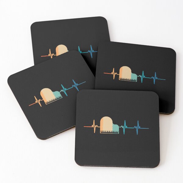Item preview, Retro piano heartbeat  designed and sold by LU NA.
