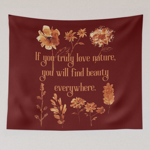 Item preview, If You Truly Love Nature, You Will Find Beauty Everywhere. Vincent Van Gogh Quote designed and sold by Rebel-Design.