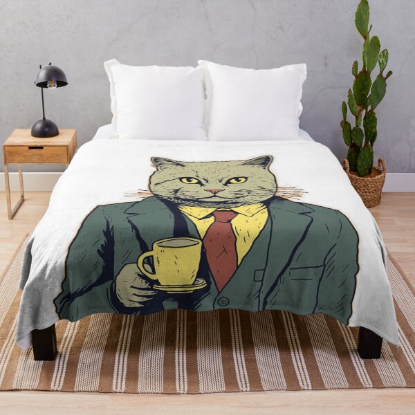 Item preview, Dapper Cat with Coffee designed and sold by PharaohVogue.