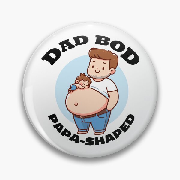 Item preview, Funny Cute Cartoon Dad Bod Papa Shaped Father designed and sold by Daqomm.