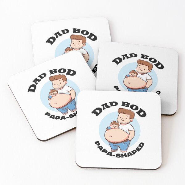 Item preview, Funny Cute Cartoon Dad Bod Papa Shaped Father designed and sold by Daqomm.