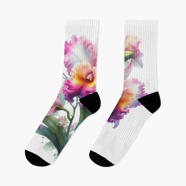 Item preview, Cattleya orchid watercolor painting 07 designed and sold by I-HERE.