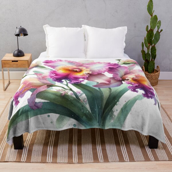 Item preview, Cattleya orchid watercolor painting 07 designed and sold by I-HERE.