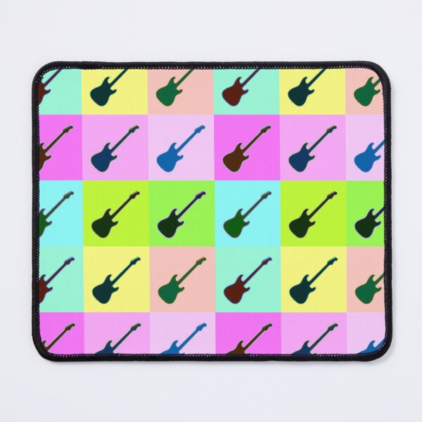 Item preview, Vibrant Strat Style Electric Guitar Warhol Inspired Artwork designed and sold by kakarikihill.