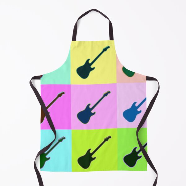 Item preview, Vibrant Strat Style Electric Guitar Warhol Inspired Artwork designed and sold by kakarikihill.