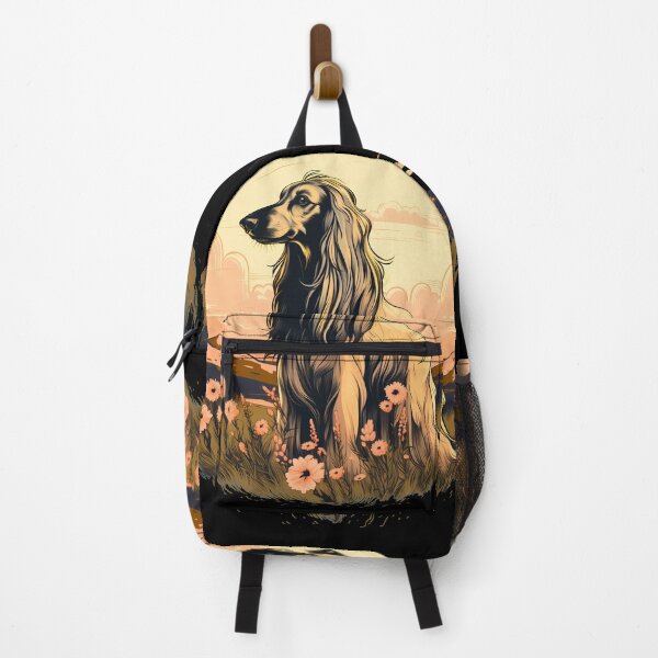 Item preview, Afghan hound gentle giant dog breed in nature illustration designed and sold by NBSStore.