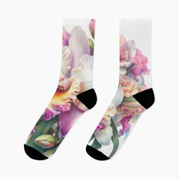 Item preview, Cattleya orchid watercolor painting 09 designed and sold by I-HERE.