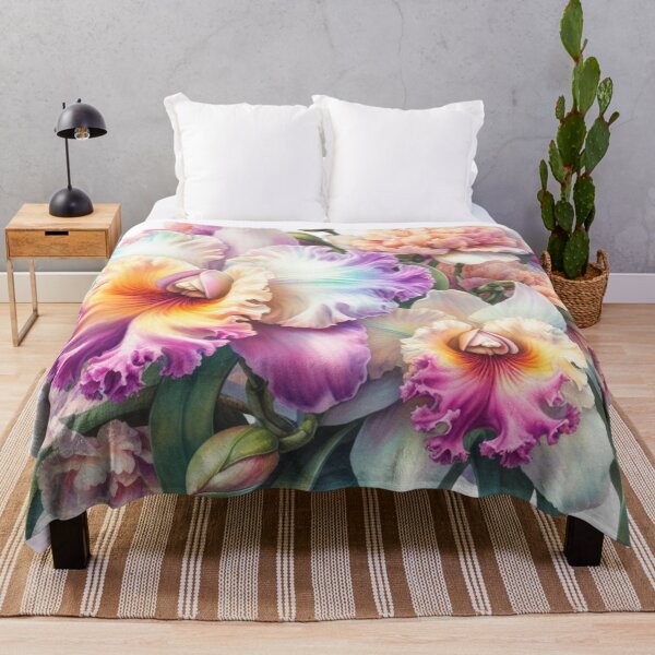 Item preview, Cattleya orchid watercolor painting 09 designed and sold by I-HERE.