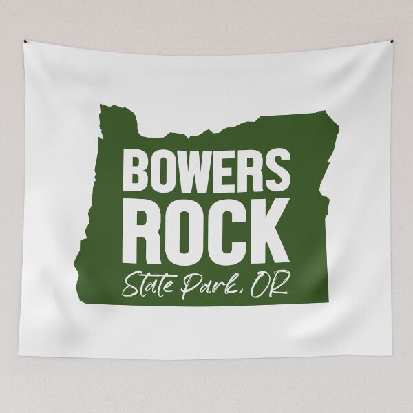 Item preview, Bowers Rock State Park Oregon Map designed and sold by bivenart.