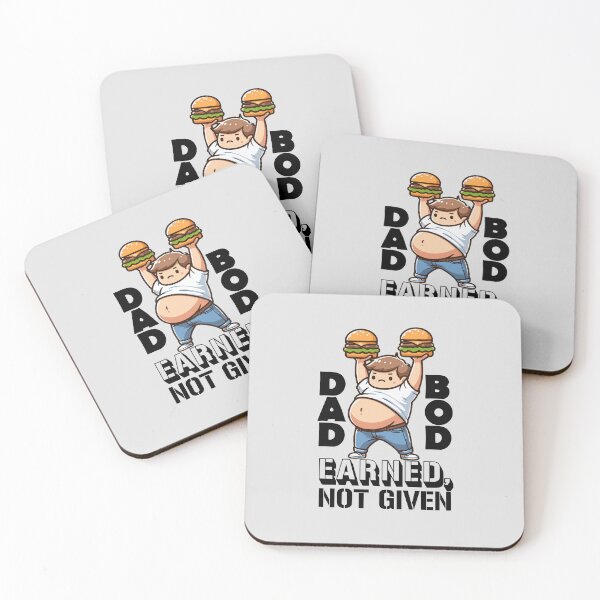 Item preview, Funny Cute Cartoon Dad Bod Earned Not Given designed and sold by Daqomm.