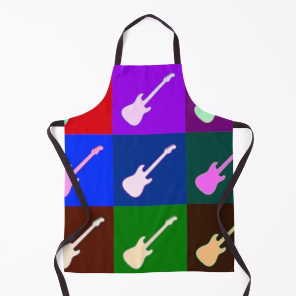 Item preview, Darker Strat Style Electric Guitar Warhol Inspired Artwork designed and sold by kakarikihill.