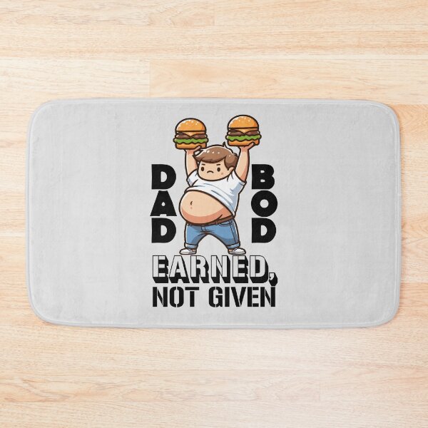 Item preview, Funny Cute Cartoon Dad Bod Earned Not Given designed and sold by Daqomm.