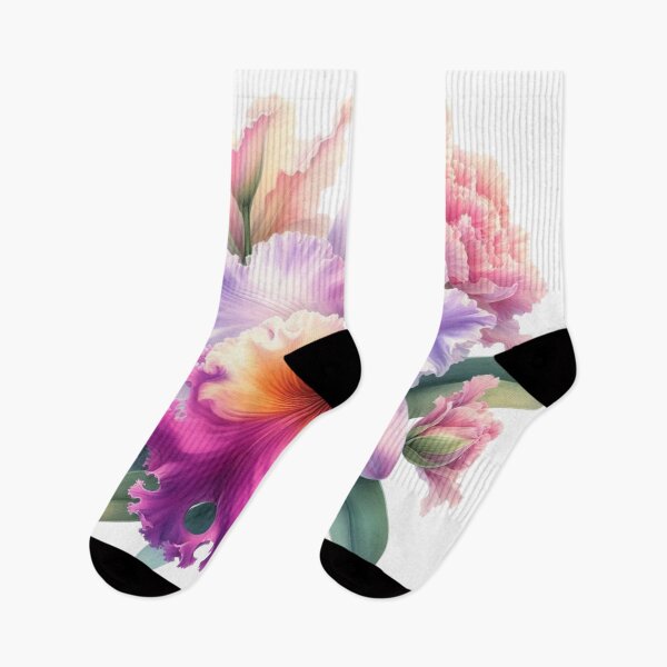 Item preview, Cattleya orchid watercolor painting 10 designed and sold by I-HERE.