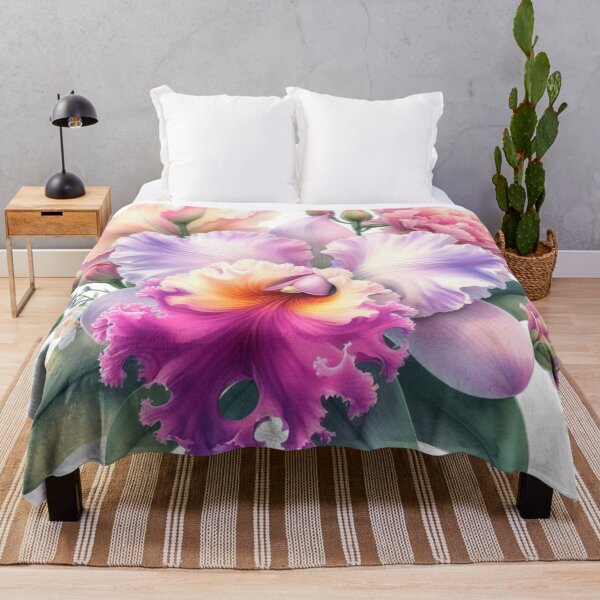 Item preview, Cattleya orchid watercolor painting 10 designed and sold by I-HERE.