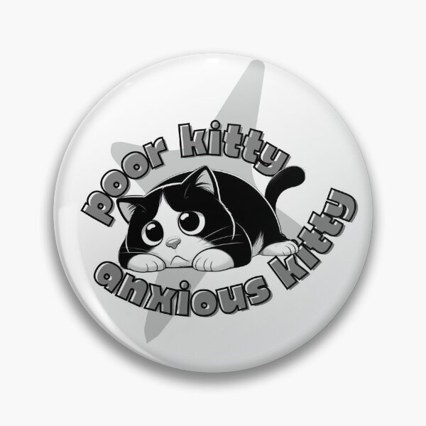 Item preview, Poor Kitty, anxious kitty designed and sold by Fr0mtheMachine.