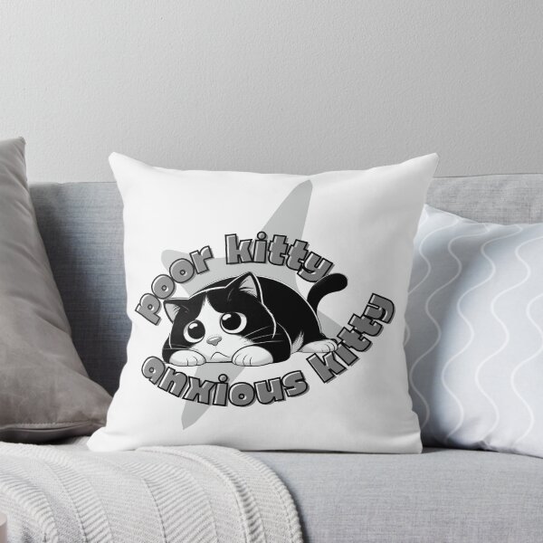 Item preview, Poor Kitty, anxious kitty designed and sold by Fr0mtheMachine.