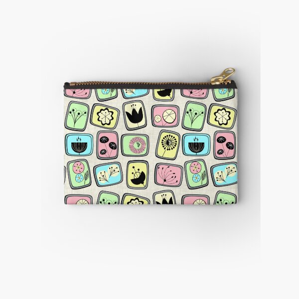 Item preview, Retro pattern No.45b-  Mid Century Flowers candy colours designed and sold by TalkingHerds.