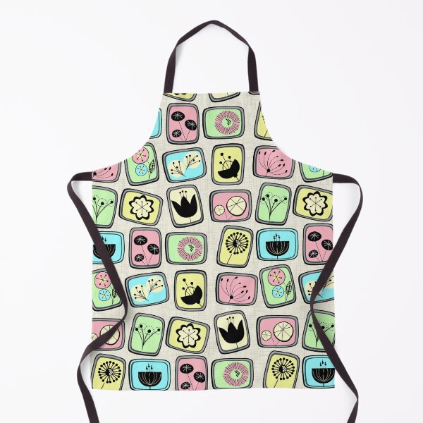 Item preview, Retro pattern No.45b-  Mid Century Flowers candy colours designed and sold by TalkingHerds.