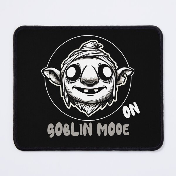 Item preview, Goblin Goblincore 'Goblin Mode On', Black and White designed and sold by shypixels.