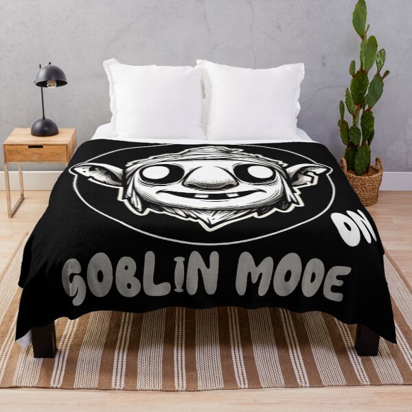 Item preview, Goblin Goblincore 'Goblin Mode On', Black and White designed and sold by shypixels.
