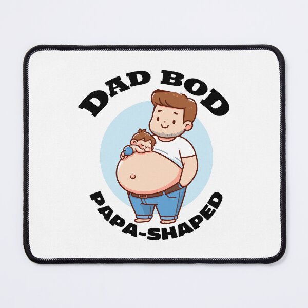 Item preview, Funny Cute Cartoon Dad Bod Papa Shaped Father designed and sold by Daqomm.