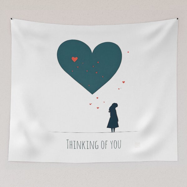 Item preview, [AI Art] Thinking of you, Minimal Art Style designed and sold by Sissle.